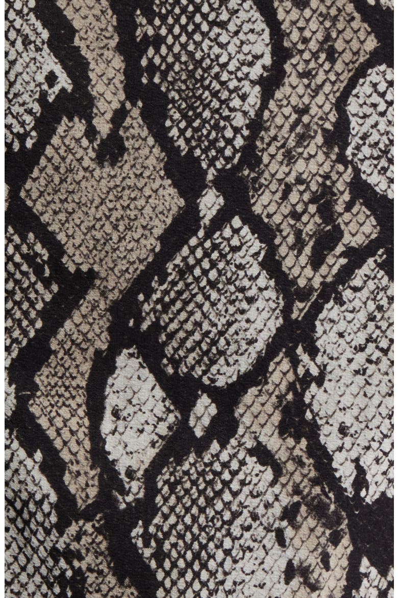 Water Repellent Snakeskin Print Detail Trench Coat, Alternate, color, TAUPE SNAKE