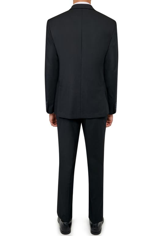 Wrk Best Solid Slim Fit Suit In Black