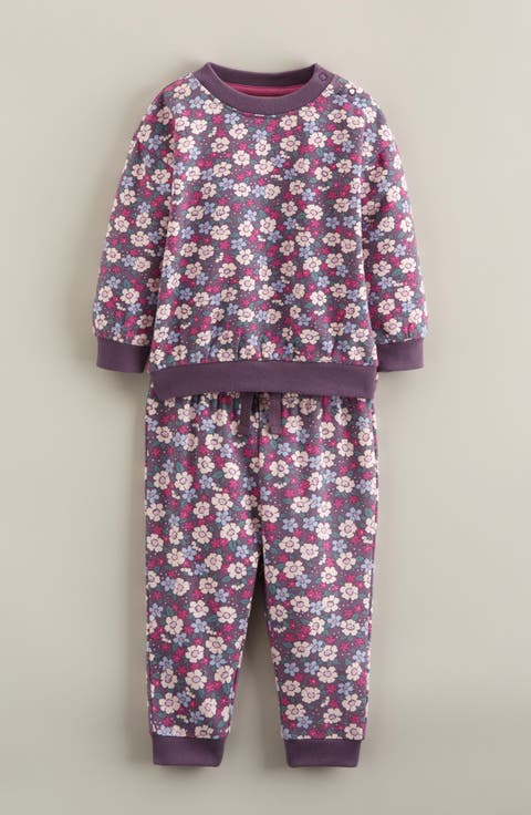Print Fleece Sweatshirt & Joggers Set (Baby)