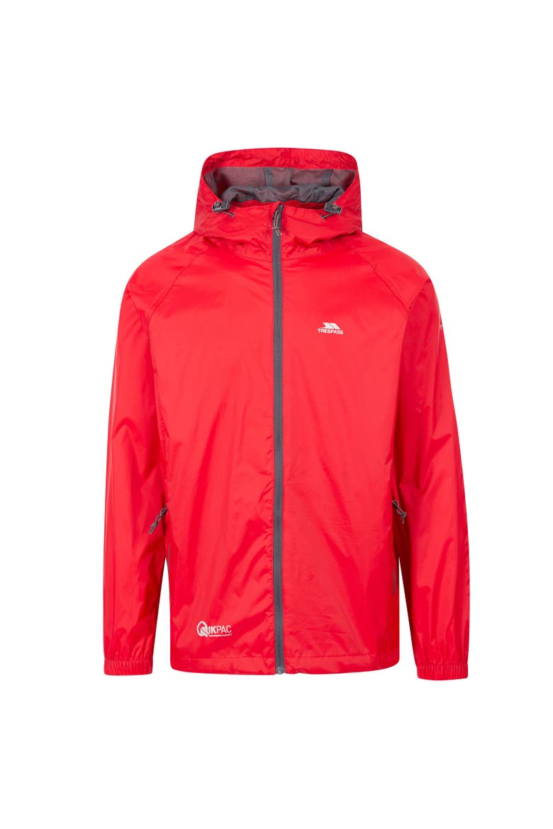 Gender Inclusive Qikpac Waterproof Jacket, Main, color, Red