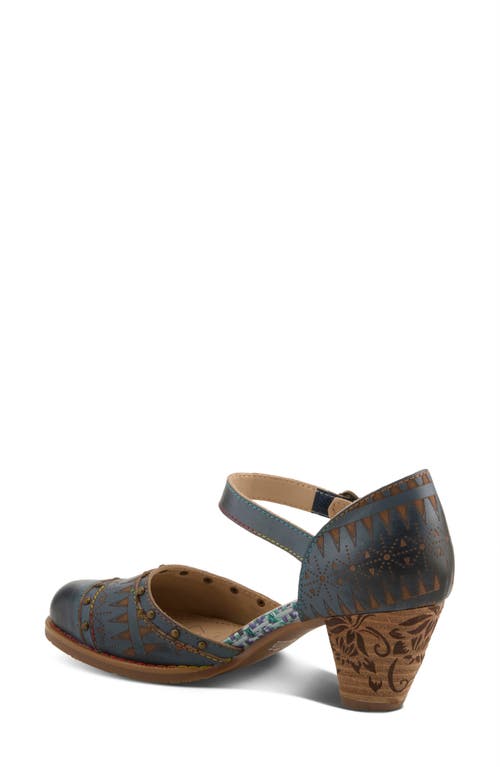 L'artiste By Spring Step Niobella Ankle Strap Pump In Navy