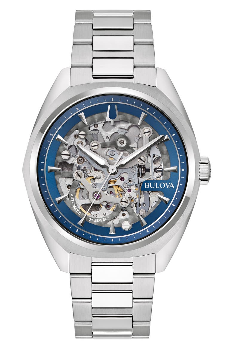 Surveyor Bracelet Watch, 41mm, Main, color, SILVER