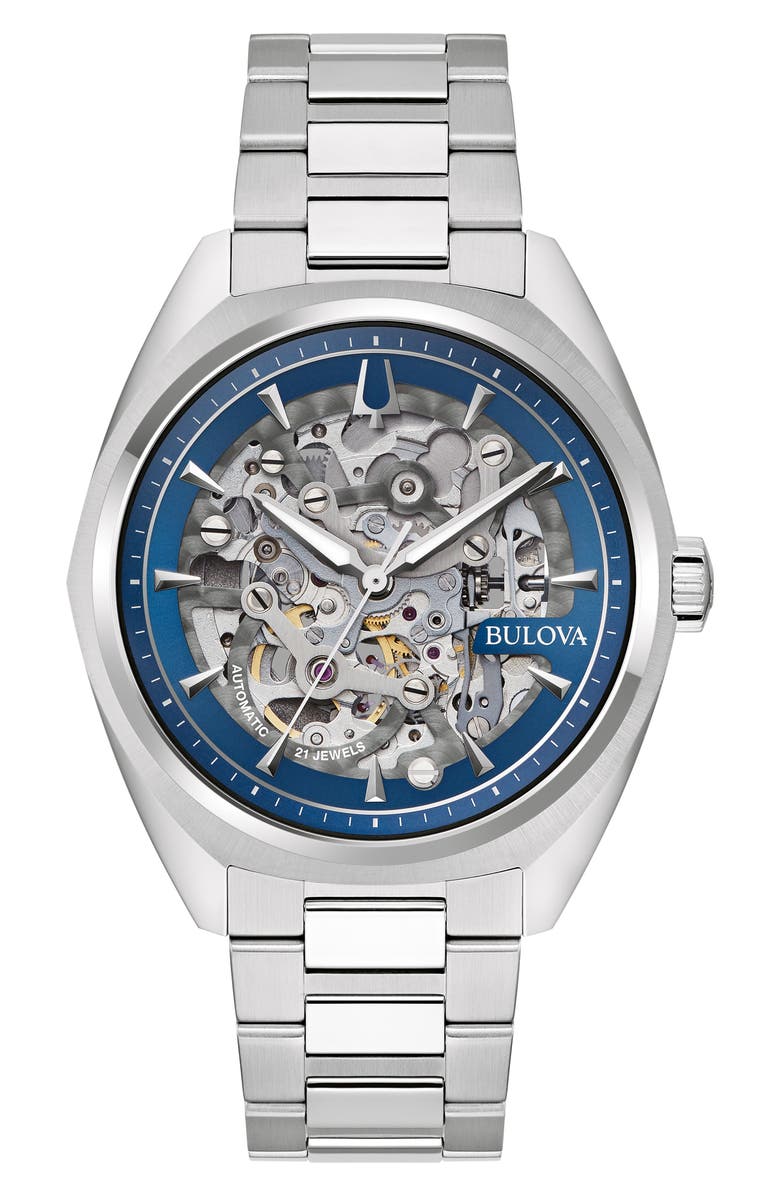 BULOVA Surveyor Bracelet Watch, 41mm, Main, color, Silver-Tone