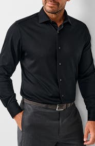 David Donahue Pima Cotton Button Up Shirt