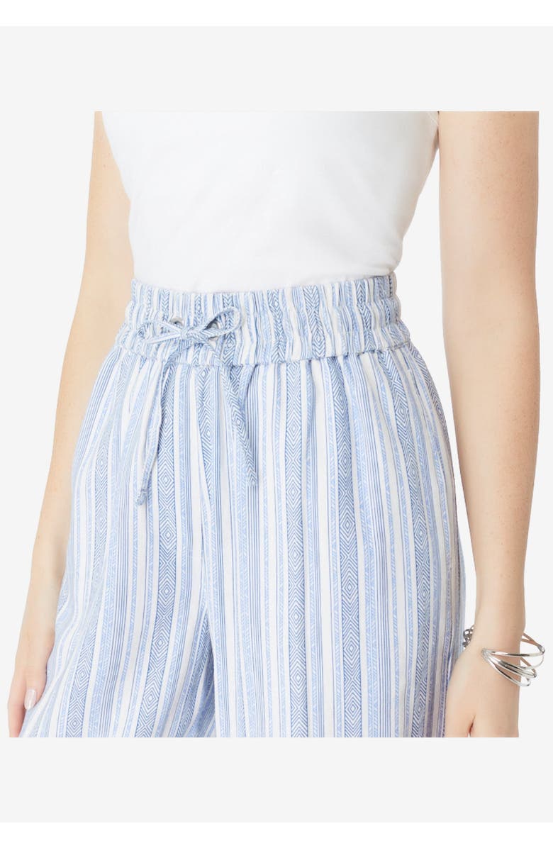 Roaman's Plus Size Linen Wide-Leg Pant, Alternate, color, White