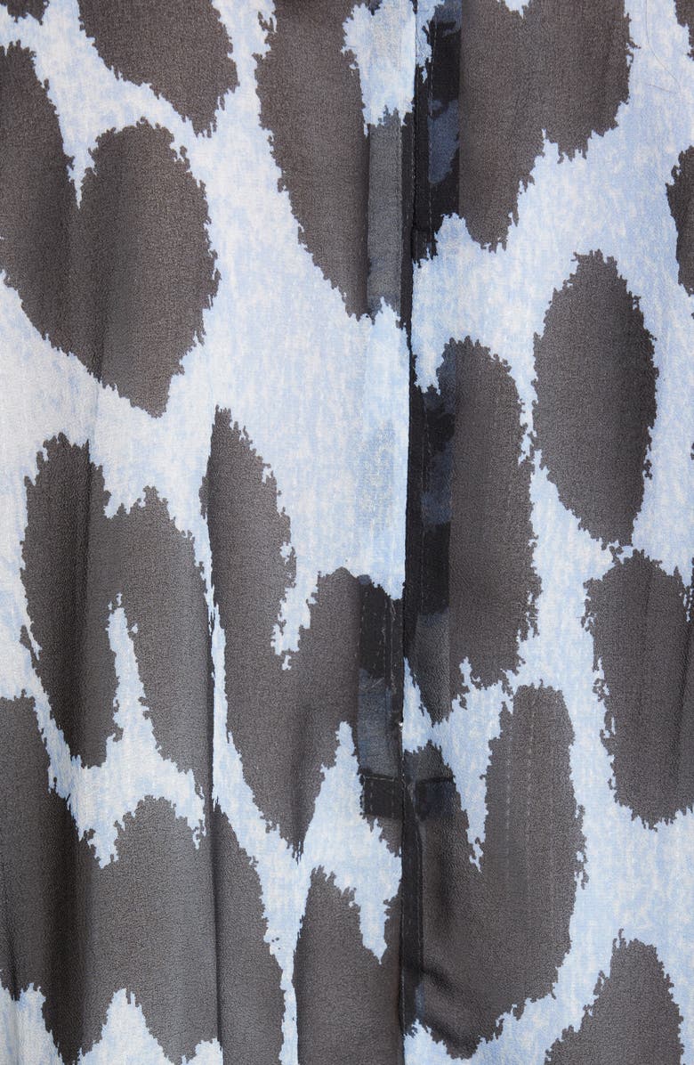 Ganni Pleated Georgette Blouse, Alternate, color, 