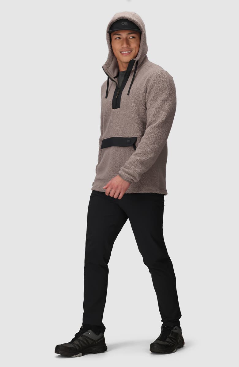 Outdoor Research Grayland High Pile Fleece Hoodie, Alternate, color, Sable