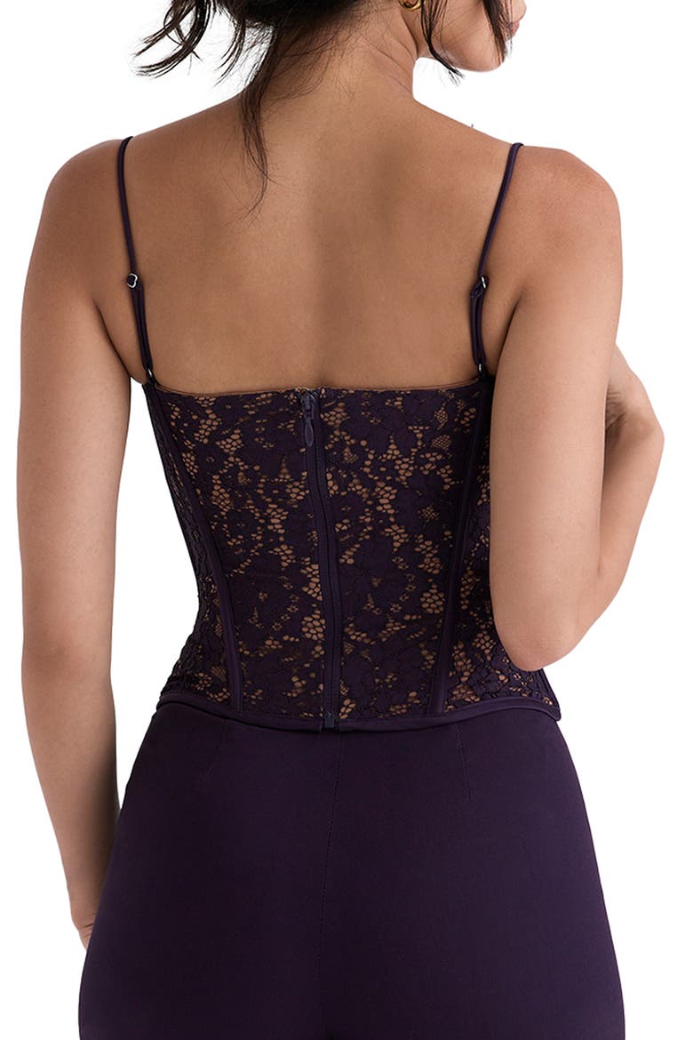 Mila Underwire Corset Camisole, Alternate, color, NIGHTSHADE