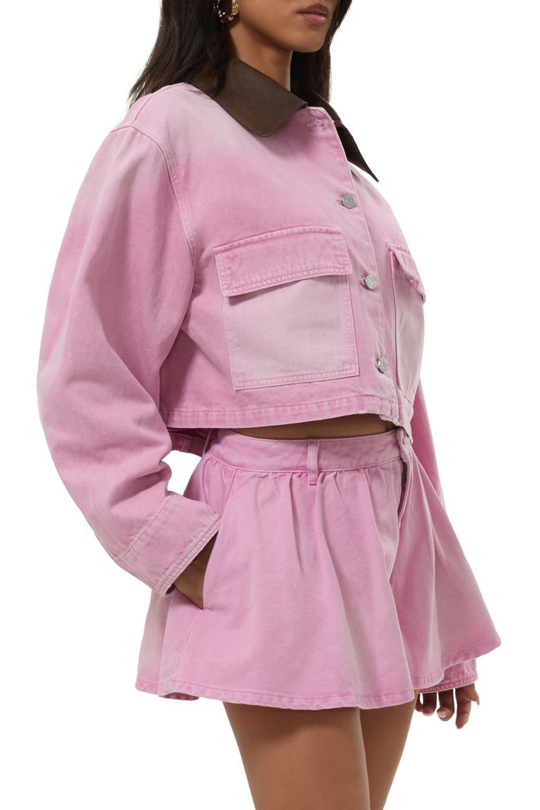 Tanner Crop Utility Jacket, Alternate, color, SOFT PINK WASH