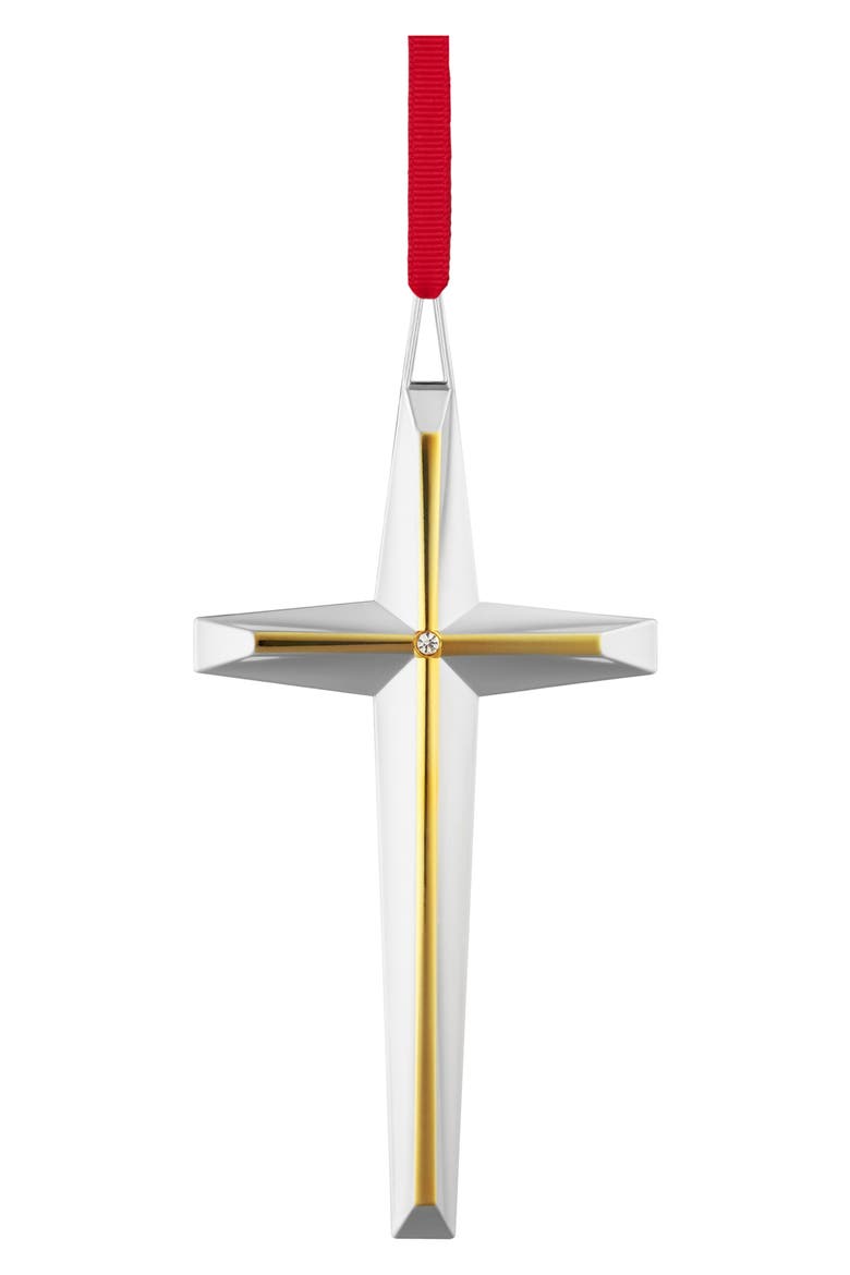 Cross Ornament, Main, color, SILVER