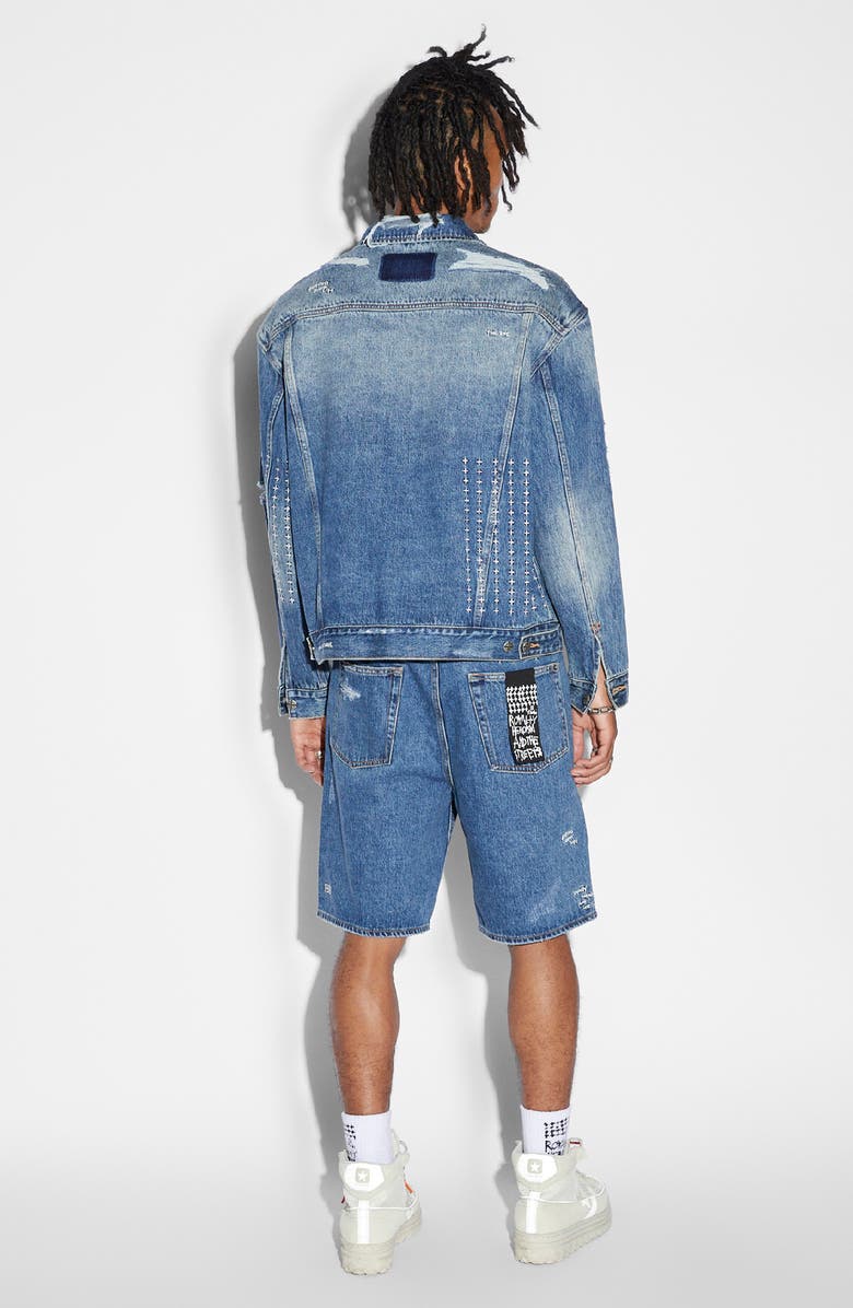 Oh G Ekstatik Ripped Denim Jacket