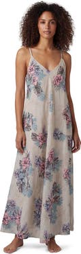 Lords of Harlech Exotic Floral Womens Linen Oversized Dress