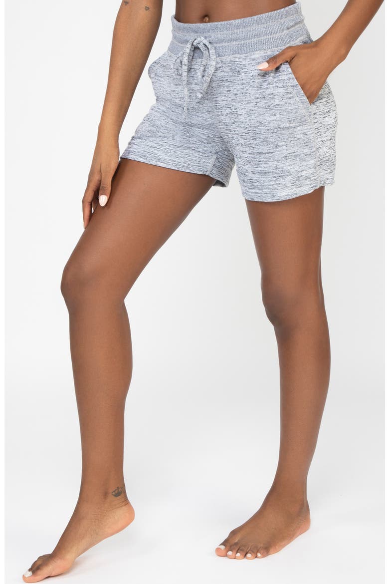 Hacci Knit Shorts, Alternate, color, HEATHER GREY