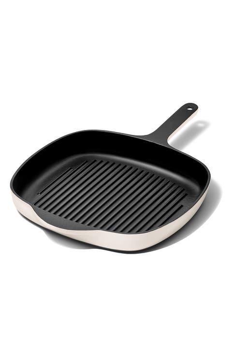 10.5-Inch Enameled Cast Iron Grill Pan