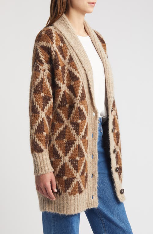 FRAME FRAME GRANDFATHER ALPACA BLEND SHAWL COLLAR CARDIGAN