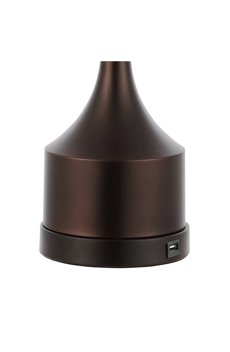 JONATHAN Y Cooper 26" Classic French Country Iron LED Table Lamp with USB Charging Port, Alternate, color, Oil Rubbed Bronze