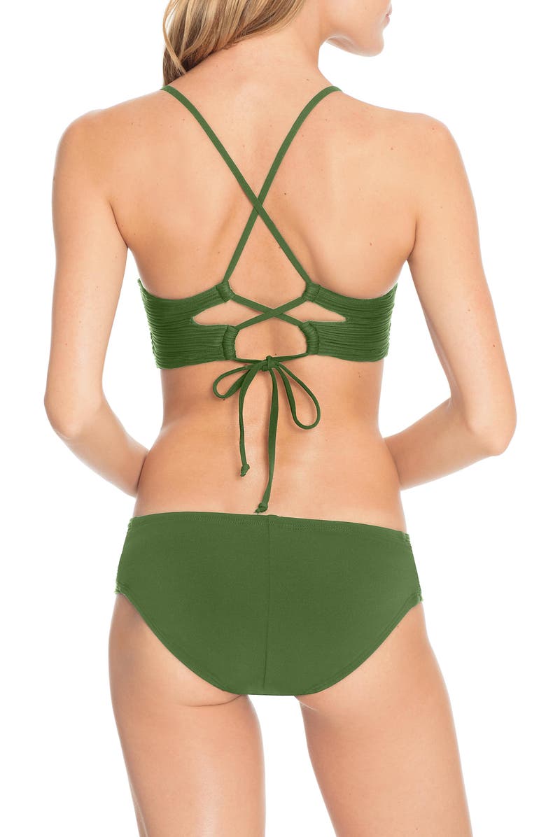 Robin Piccone Lily D-Cup Twist Front Underwire Bikini Top, Alternate, color, 