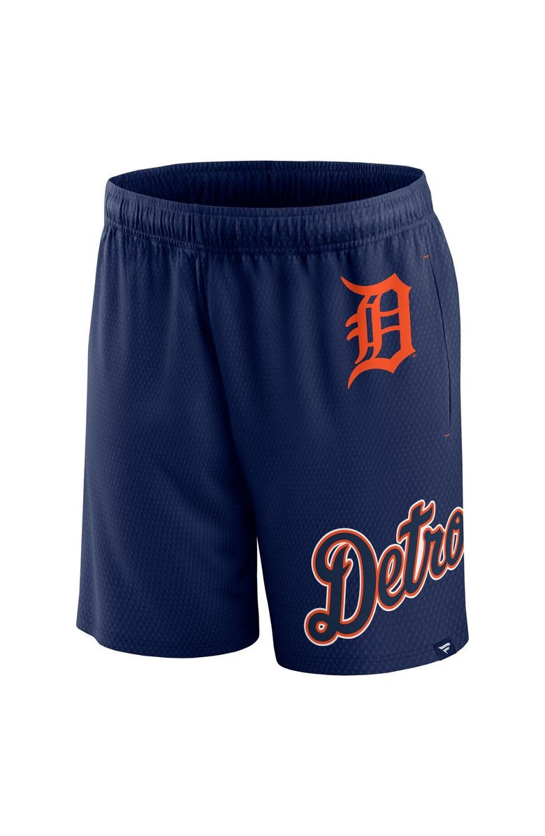 FANATICS Men's Fanatics Branded Navy Detroit Tigers Clincher Mesh Shorts, Alternate, color, Navy
