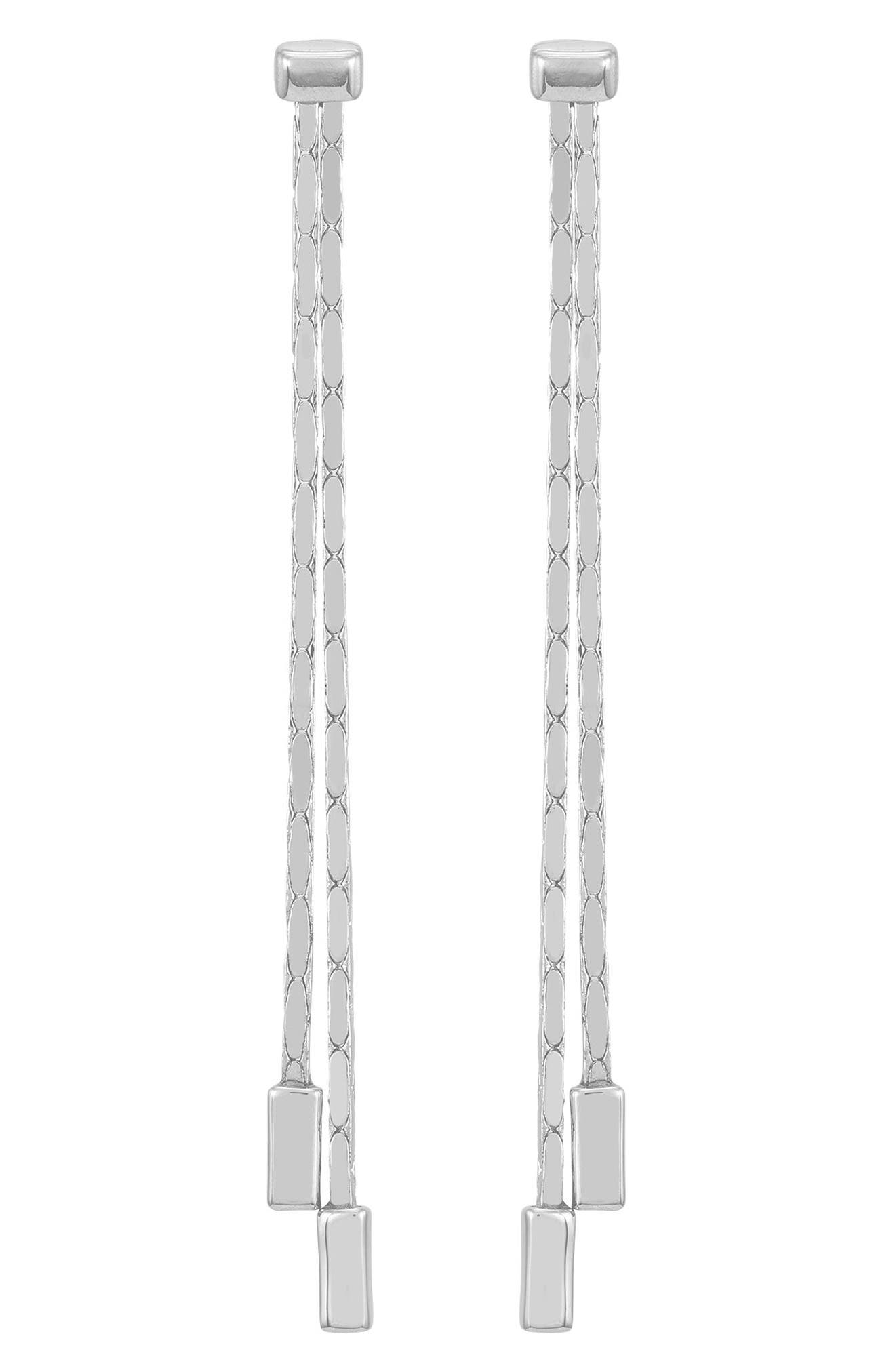 Vince Camuto Double Chain Linear Drop Earrings