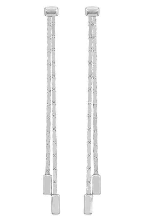 Double Chain Linear Drop Earrings