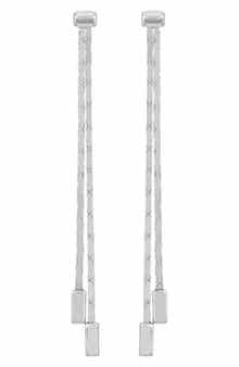 Vince Camuto Double Chain Linear Drop Earrings