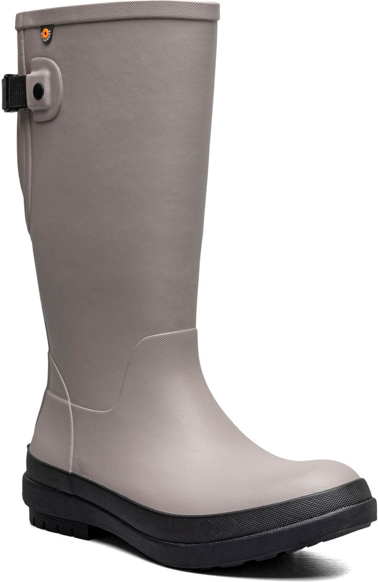 Bogs Amanda II Tall Waterproof Rain Boot, Main, color, Taupe Grey