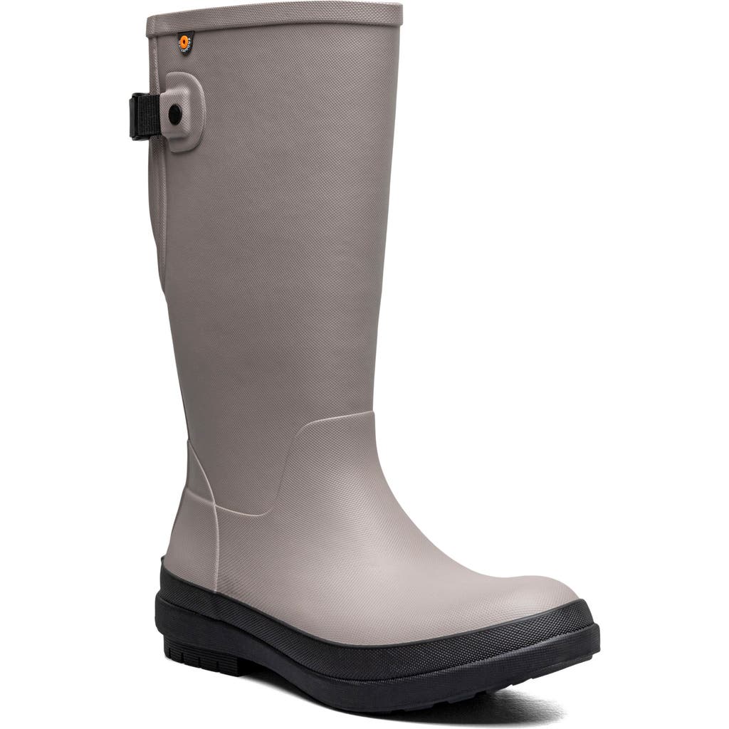 Bogs Amanda Ii Tall Waterproof Rain Boot In Taupe Grey