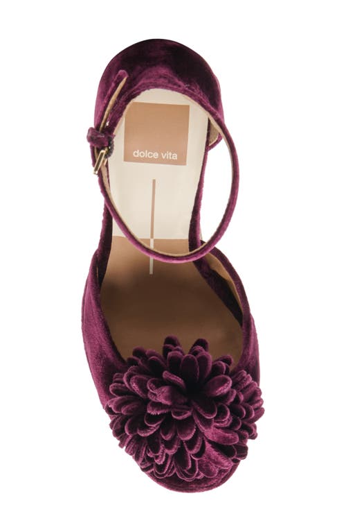 Dolce Vita Perel Platform Ankle Strap Sandal In Purple