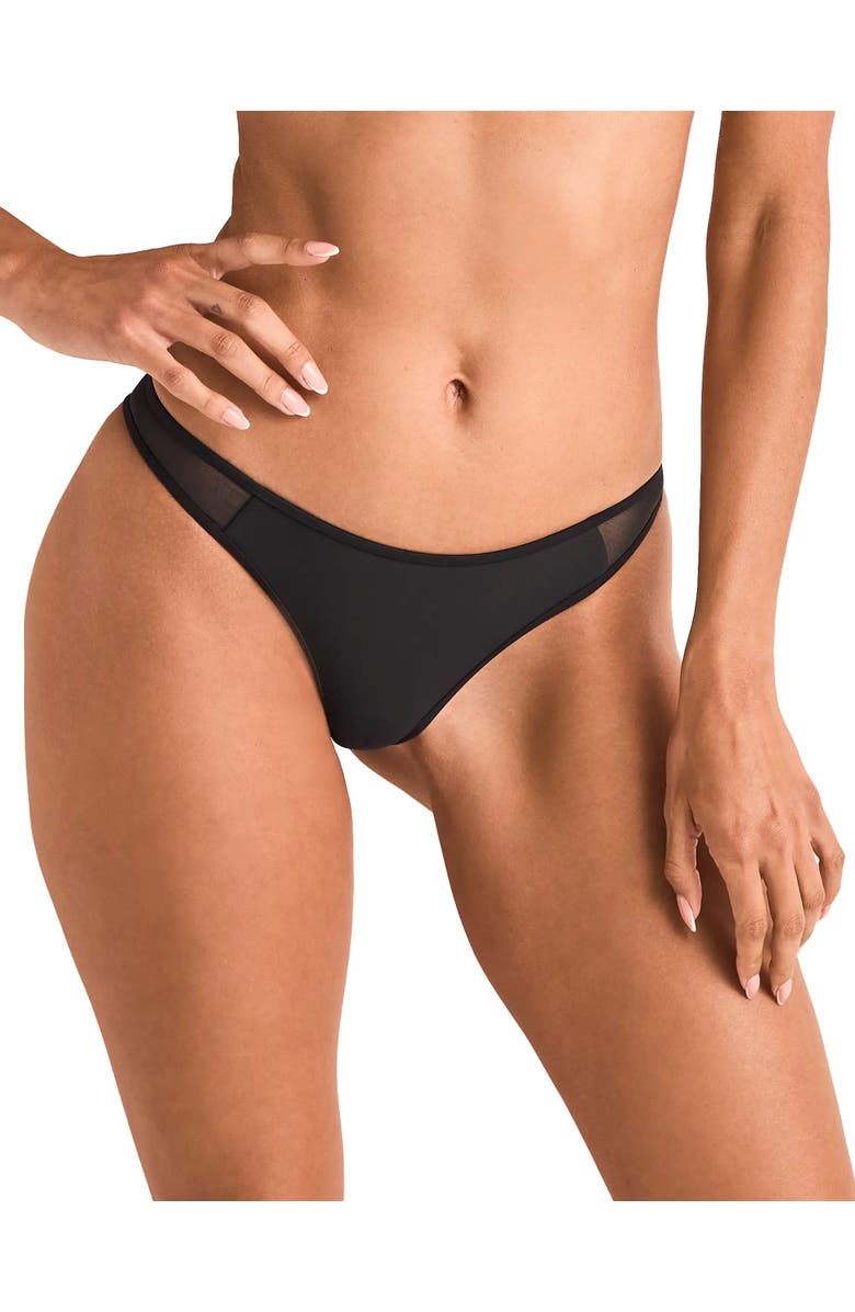 Adore Me Terri Swimwear Bikini Bottom, Main, color, Black