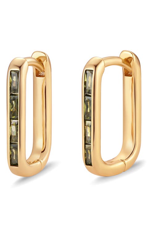 Billie Birthstone Cubic Zirconia Hoop Earrings