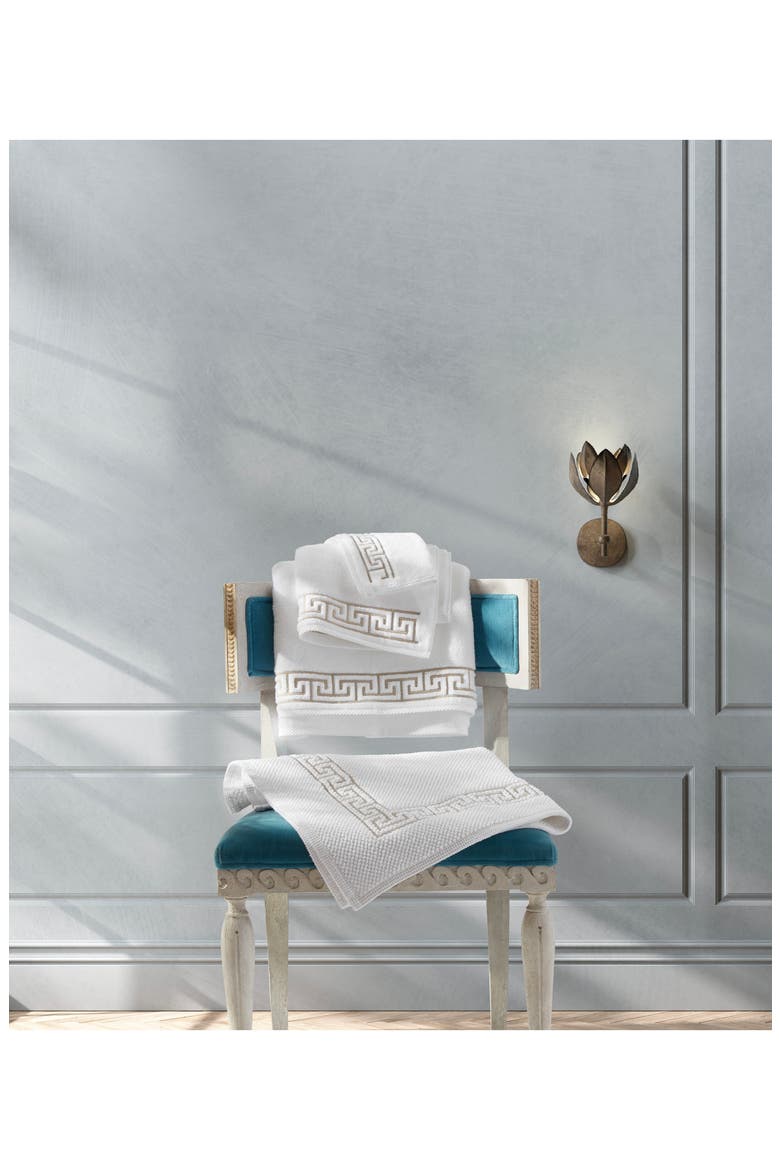 Adelphi Bath Rug, Alternate, color, WHITE/ TRUFFLE