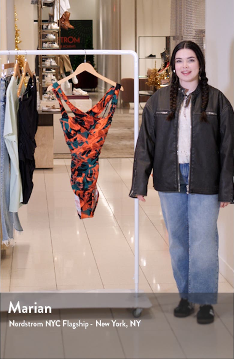 Livin' Nico Ruched One-Piece Swimsuit, sales video thumbnail