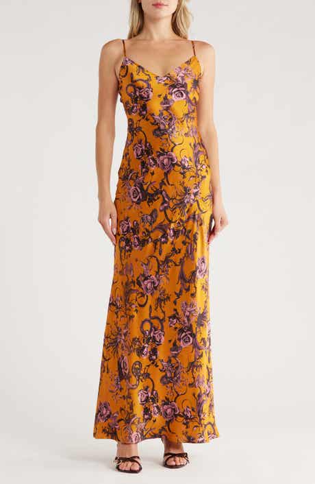 L'AGENCE Serita Silk Maxi Slipdress