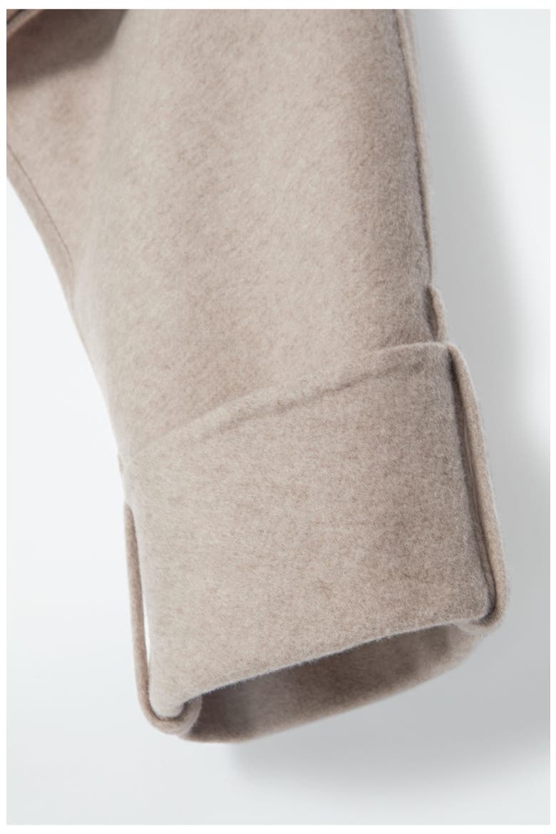 Wool Blend Crop Jacket, Alternate, color, BEIGE