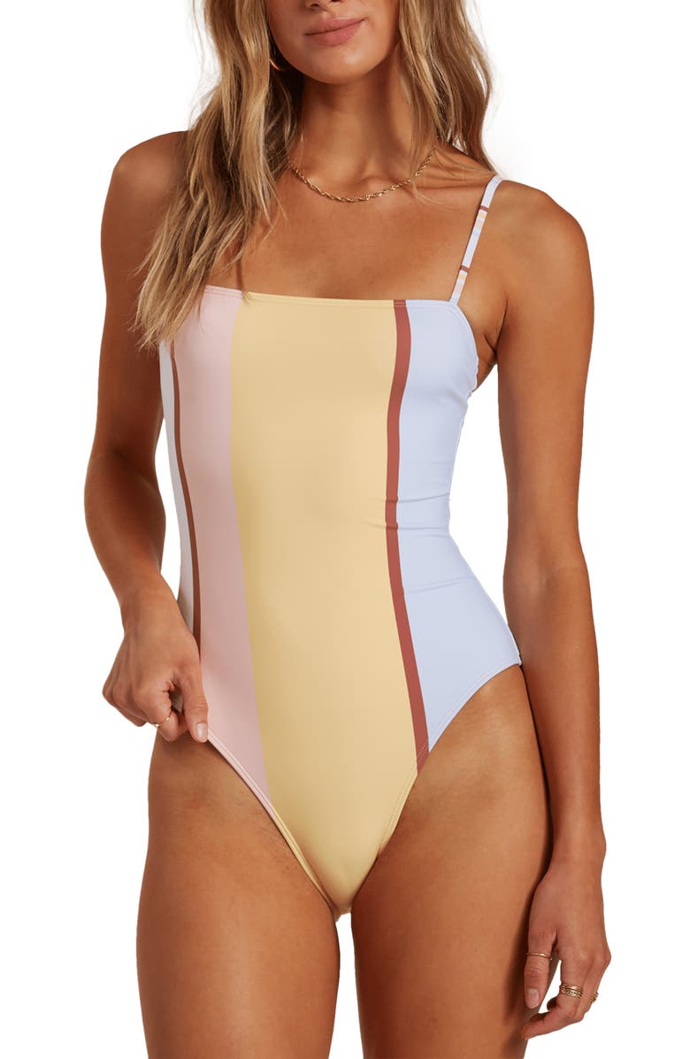 Billabong Feeling Sunny One-Piece Swimsuit, Main, color,