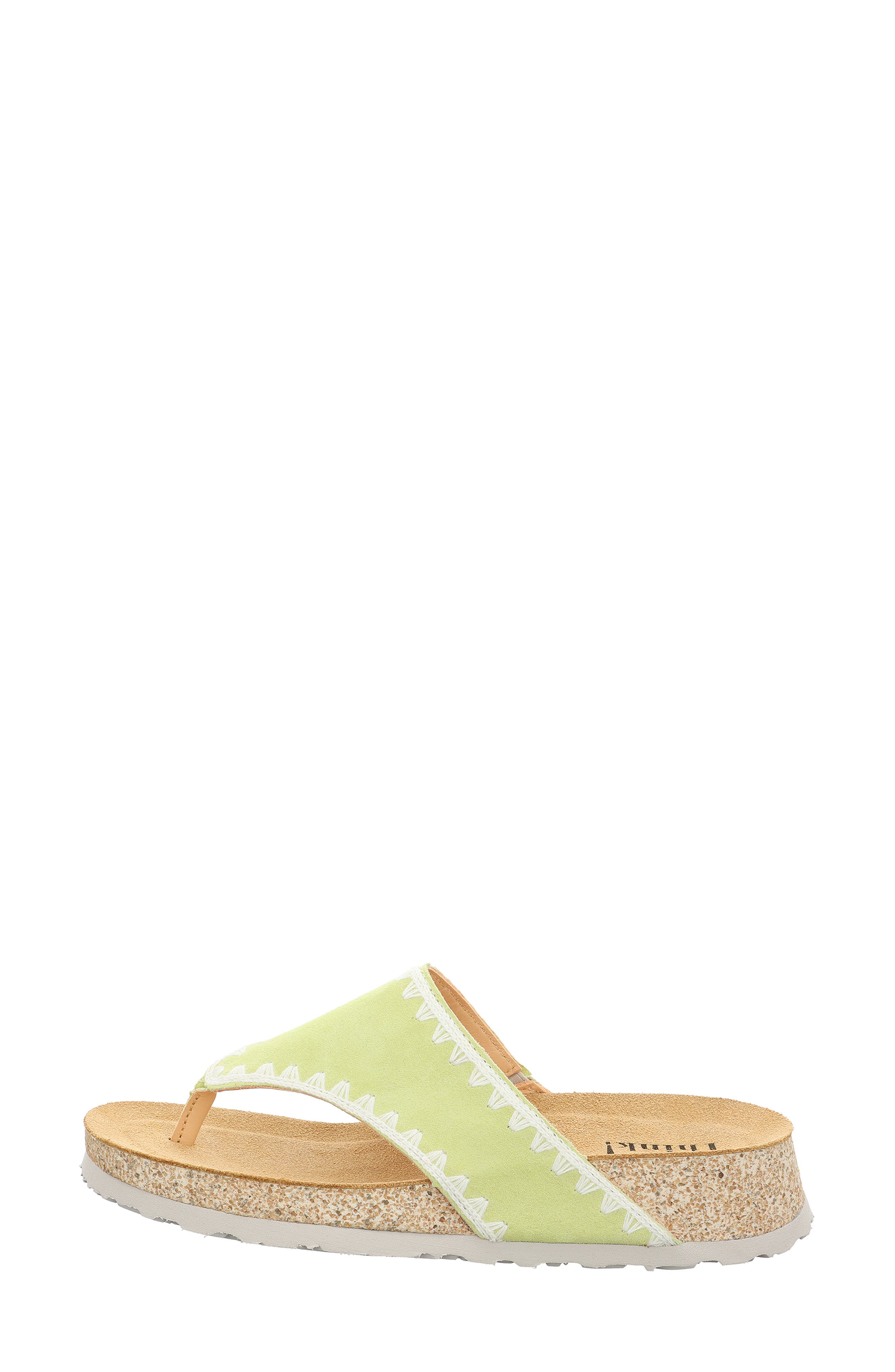 Koak Whipstitch Sandal, Alternate, color, LIME