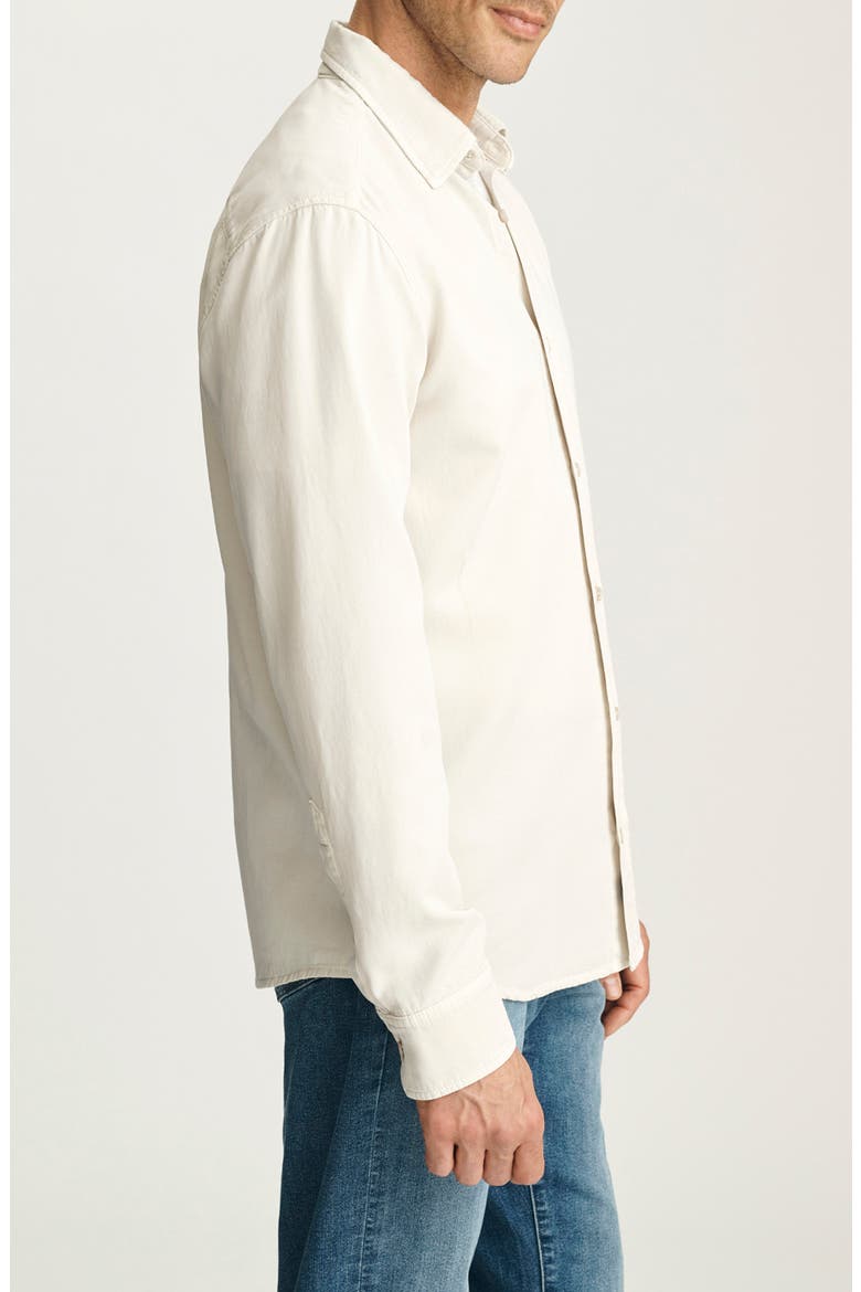 Long Sleeve Tencel Lyocell Blend Button Up Shirt, Alternate, color, SILVER BIRCH