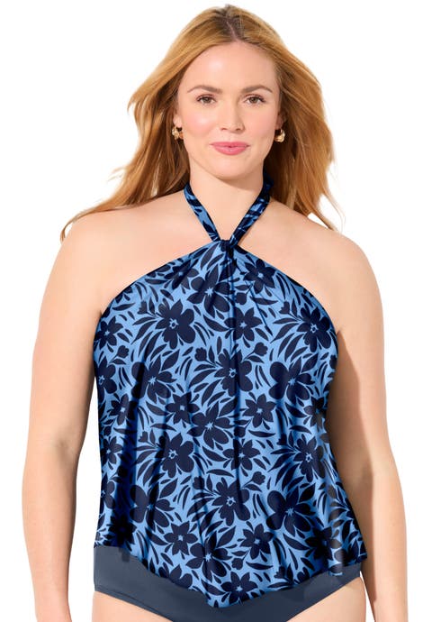 Lightweight Halter Tankini Top