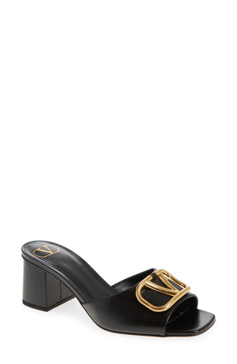 Block heel valentino sandals online