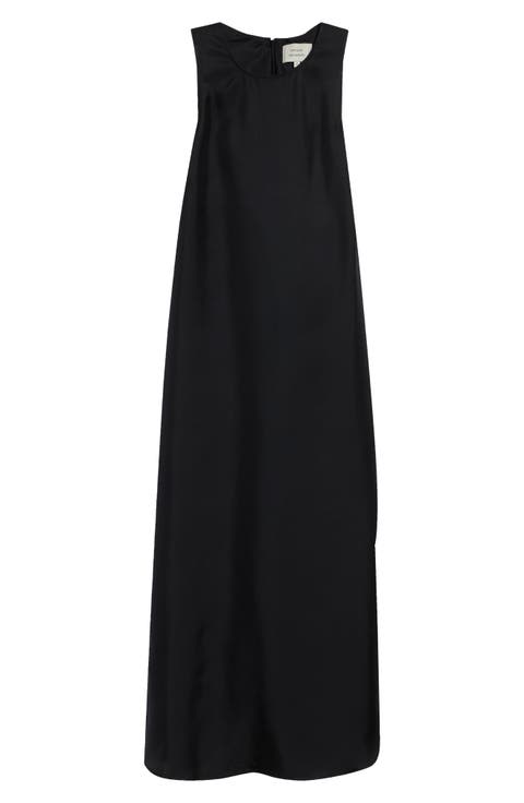 Paloma Twist Detail Silk Twill Dress