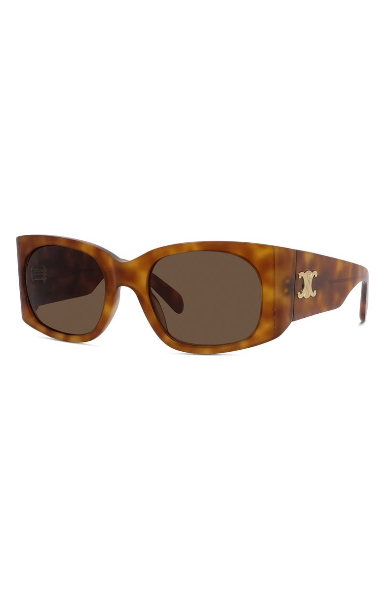 CELINE Triomphe 54mm Rectangular Sunglasses, Alternate, color,