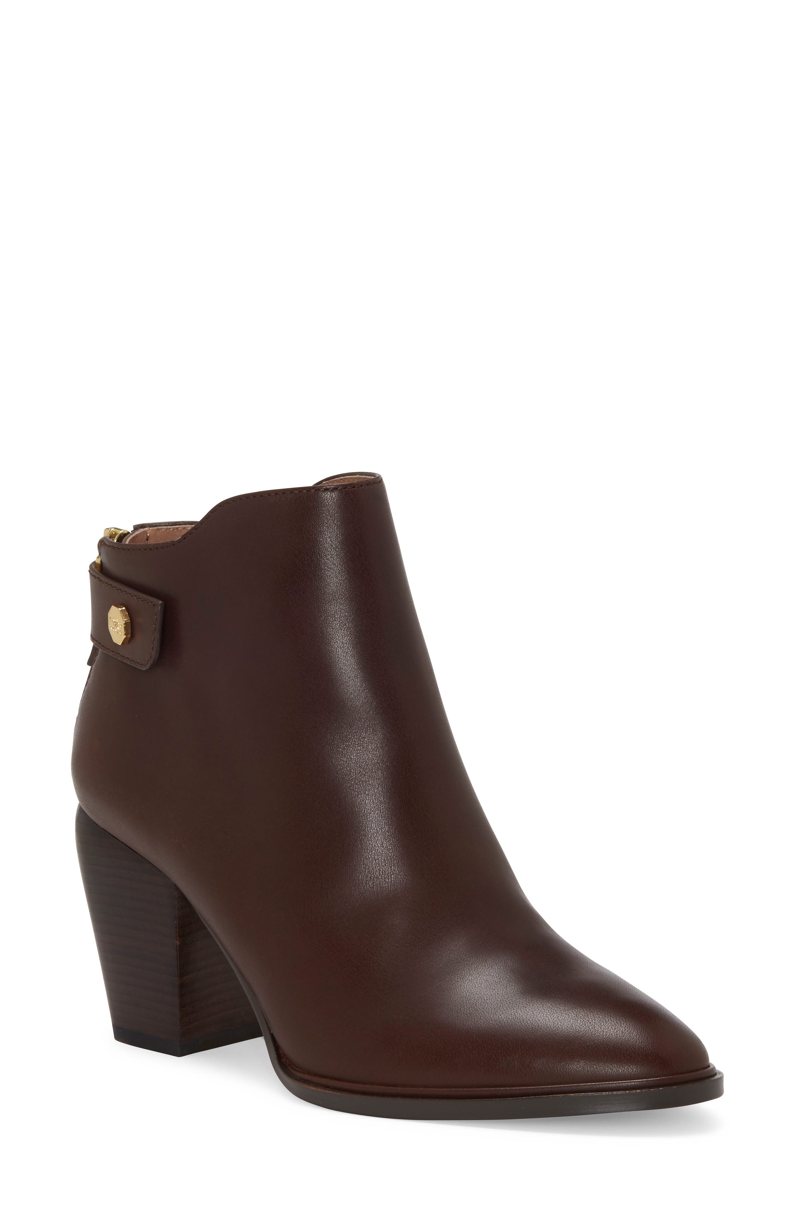 Thisbee Bootie, Main, color, BURNT OAK LEATHER