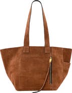 AllSaints Alba Suede East/West Tote