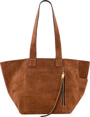 AllSaints Alba Suede East/West Tote