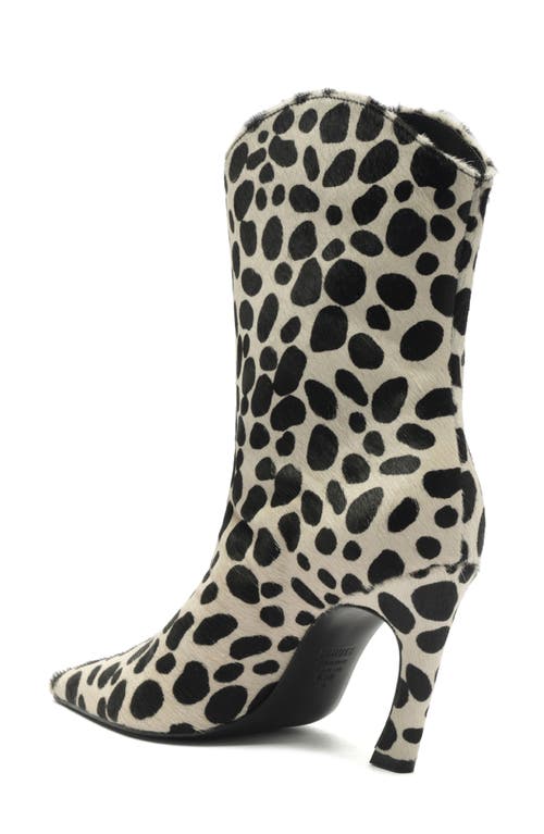 Schutz Maryann Curve Genuine Calf Hair Pointed Toe Bootie