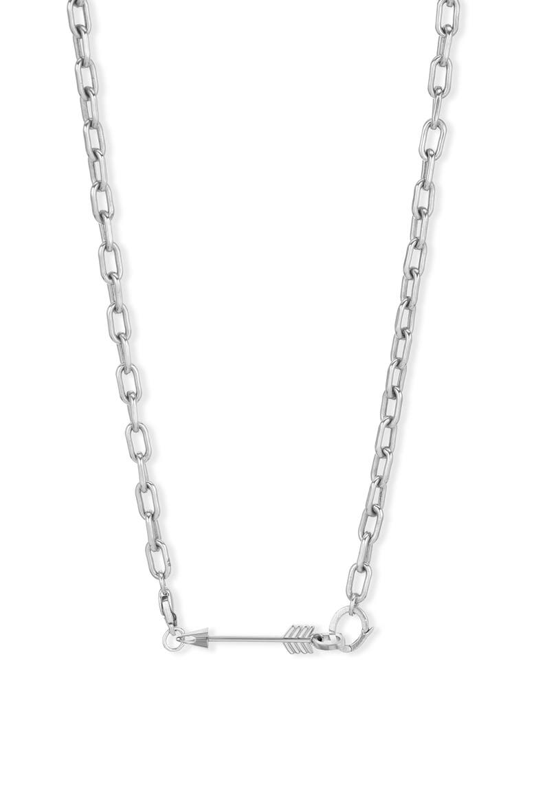 Arrow Mini Charm, Alternate, color, SILVER