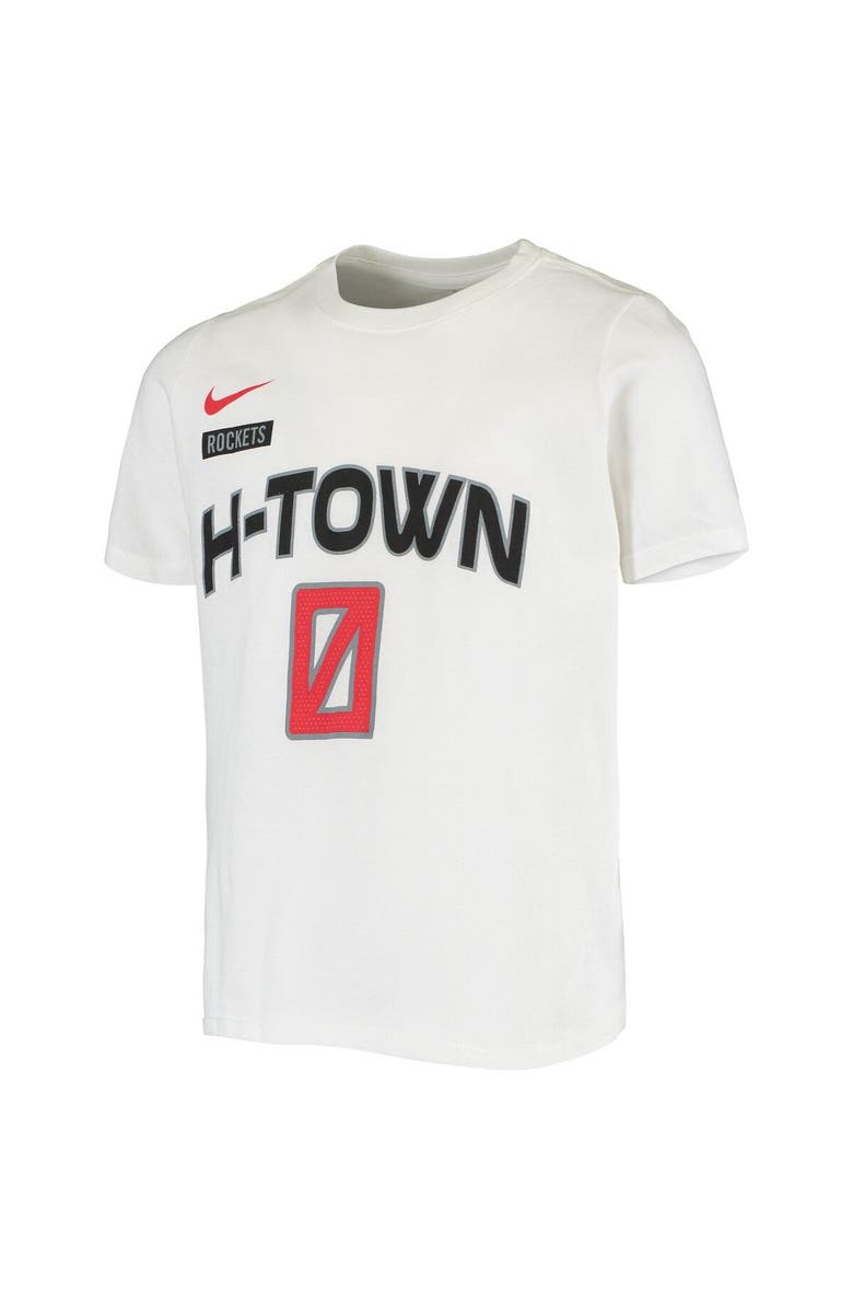 Nike Youth Nike Russell Westbrook White Houston Rockets Name & Number Performance T-Shirt, Alternate, color, 