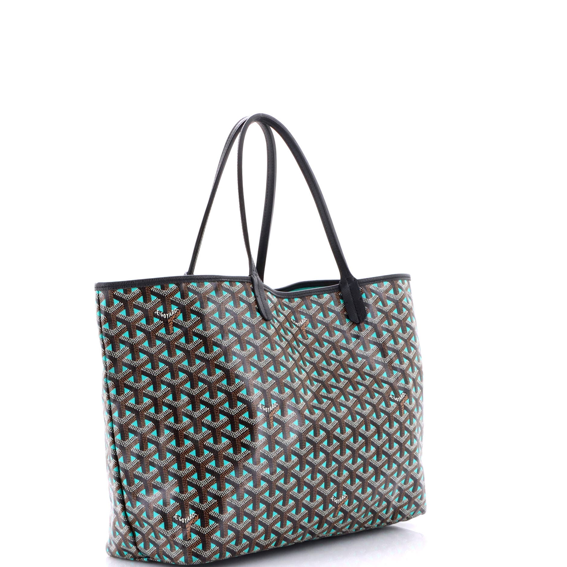 Pre-Owned Goyard Saint Louis Tote Claire Voie Coated Canvas PM, Alternate, color, Green