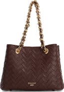 Dune London Dinidiemz Woven Faux Leather Tote