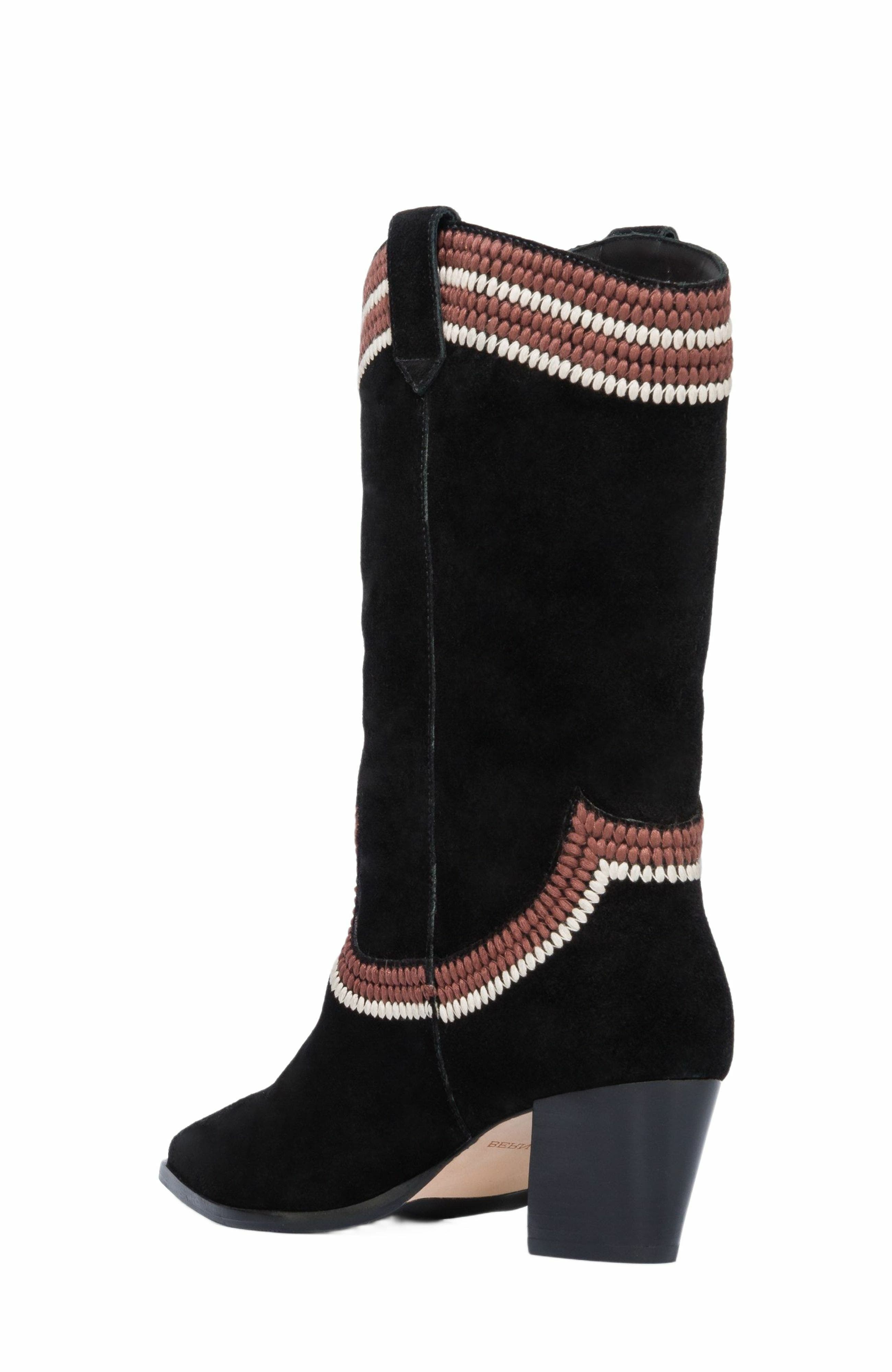 Bernardo Footwear Fremont Embroidered Western Boot, Alternate, color, 
